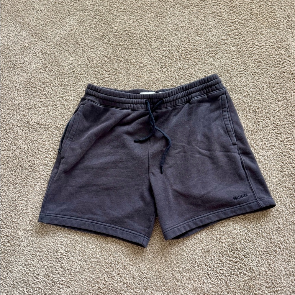 Men's Hollister Black Drawstring Sweat Shorts
